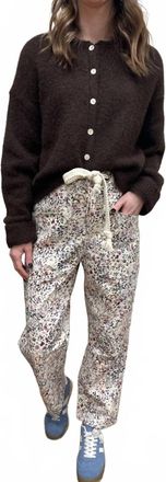 Lovlov Wild Flowers Barrel Fit Pull-On Pants In Multicolor