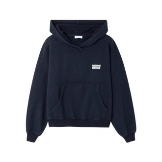 American Vintage Plizzy Hoodie - Dames - Hoodies - Blauw - S - Katoen - Hoodies & sweatvesten