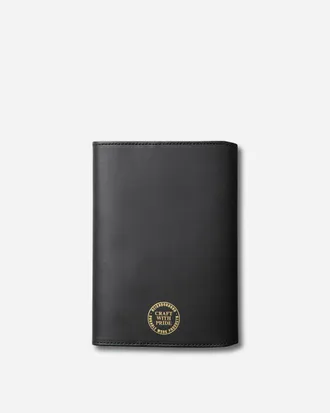 Neighborhood Leather Book Cover Black