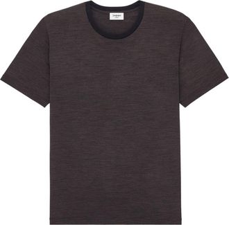 Saint Laurent Dark Brown Pullover T-Shirt