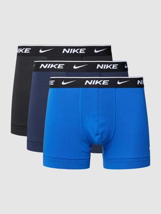 Nike Trunks mit elastischem Logo-Bund in Blau, Größe XS