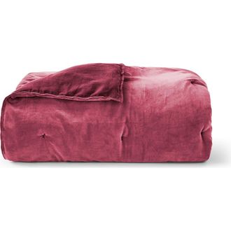 Christy Harewood Luxury Double Sided Velvet Bedspread in Fuchsia at Nordstrom