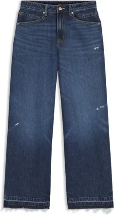 BOSS Blue relaxed-fit jeans in rigid denim