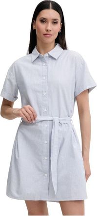 Helly Hansen Shirt Dress - Dames - Tenniskleding - Blauw - L - Katoen - Fitness