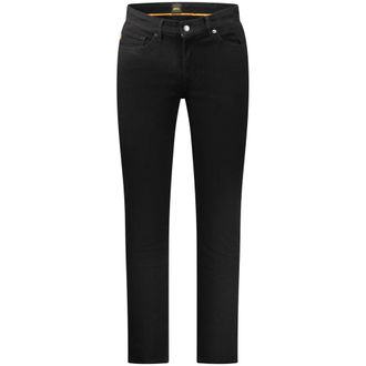 HUGO BOSS Heren, Jeans, Zwart, Maat: W30 L32 Katoen