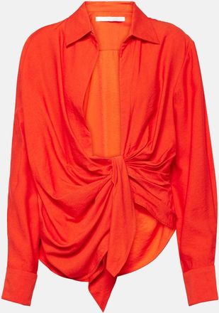 Jacquemus La Chemise Bahia gathered shirt