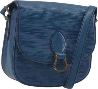 Louis Vuitton Tweedehands leren Louis Vuitton tassen - Dames - Vintage Schoudertas - Blauw - ONE Size - Vintage