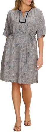 Nic+Zoe Sun Speckle Devon Trimmed Dress in Neutral Multi at Nordstrom, Size 3X