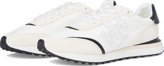 Tory Burch Destiny Trainer Womens Shoes White/Purity/Black : 10.5 M, Suede