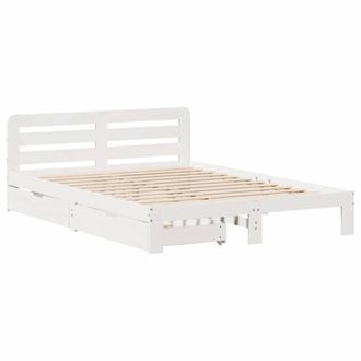 Berkfield Home Decorative Bed Frame without Mattress White 150x200 cm King Size