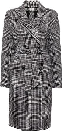 Tommy Hilfiger reversible belted coat - women - Polyamide/Polyester/Wool - 4 - Black