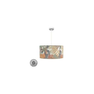 Fabrilamp Fabrilamp - L&aacute;mpara De Techo Colgante Etiopia 50d 1xe27 Blanco/estampado