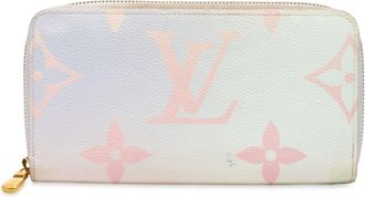 Louis Vuitton Multi-Color Pink Pvc Long Wallet (Bi-Fold) (Pre-Owned)