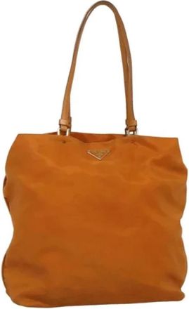 Prada Pre-owned Nylon prada-bags - Dames - Vintage Shopper - Oranje - ONE Size - Nylon - Vintage