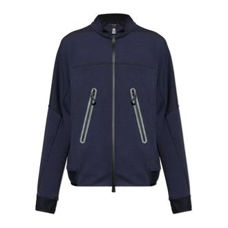 Moncler Zip-throughs, male, Blue, Size: 2XL Day-Namic Zip-through Sweatshirt