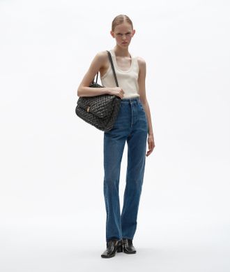 Bottega Veneta Medium Indigo Straight Leg Jeans - Blue - Women - 38