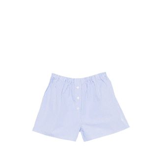 Sporty & Rich Striped Button-detail Shorts