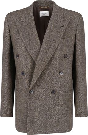 Saint Laurent Blazer Doppiopetto In Lana