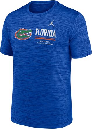 Nike Mens Florida Sideline Velocity Jordan Brand Dri-FIT College T-Shirt in Blue | 0JER4EVUFN-PCW