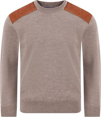Paul & Shark Rondgebreide trui - Heren - Ronde hals truien - Grijs - XL - Truien & Vesten