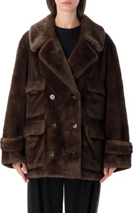 s.w.o.r.d Peacoat 4 Pocket Eco Visone Double-Breasted Peacoat