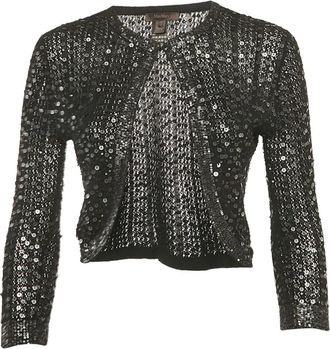 Max Mara Cardigan con paillettes Pre-owned - Nero