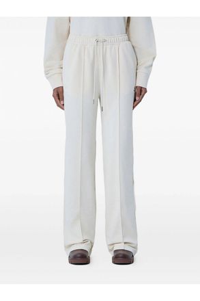 Moncler WOMENS COTTON SWEAT PANTS Size: XS, colour: WHITE