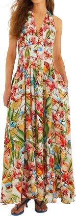 Farm Rio Cocktail Maxi Dress In Off White