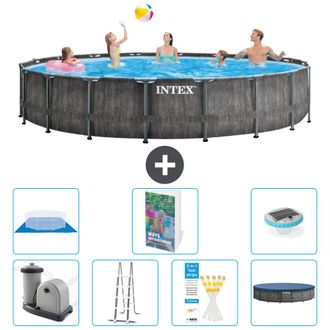 Intex Piscina Prism Frame Redonda - 549x122 Cm - 8-piezas S596