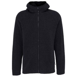 Stoic MerinoPile RissnaSoftSt. Zip Hoody Merinohoodie f&uuml;r Herren | schwarz