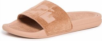 Athletic Propulsion Labs Womens Techloom Velvet Slide Sandal In Caramel Tan