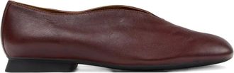 Camper Casi Myra leather flat pumps - women - Smooth Leather/Recycled Polyester/Thermoplastic Polyurethane (TPU)/Recycled TPU - 36 - Red