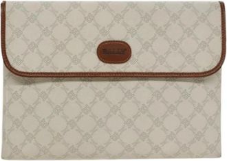 Bally Pre-owned Clutches, female, White, Size: ONE SIZE Pre-owned Canvas Clutch