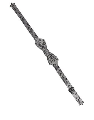 Dolce & Gabbana Abstract Leaf Silk Bow Tie - Gray