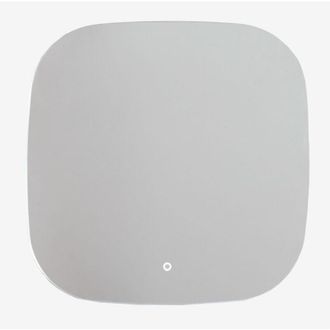Sklum Sklum - Specchio da bagno quadrato con luce led e antiappannamento (75x75 cm) Tobie