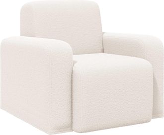 vidaXL Sill&oacute;n Crema Boucl&eacute; Vidaxl