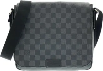 Louis Vuitton Damier Graphite Graphite Coated Canvas Shoulder Bag (Pre-Owned)