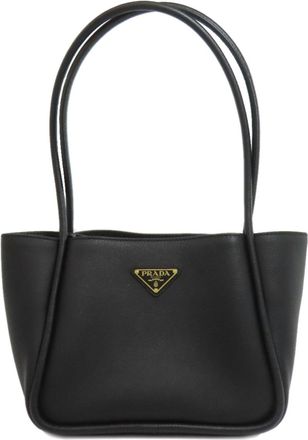 Prada Black Leather Tote Bag (Pre-Owned)