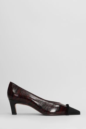Roberto Festa Milano Ava Pumps In Bordeaux Leather