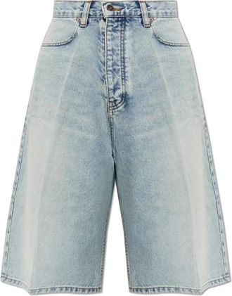 Balenciaga Denim Stay Press Shorts - Heren - Denim shorts - Blauw - W31 - Denim - Korte Broeken