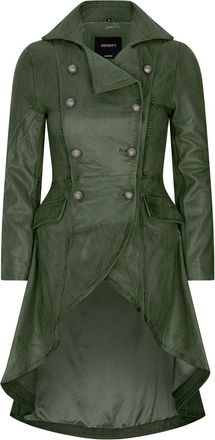 TruClothing Gothic Tail Coat Double Breasted Leather Jacket