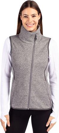 Cutter & Buck Mainsail Sweater-Knit Womens Full Zip Vest