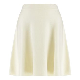 Max Mara Rokken, Dames, Wit, XS, Wol, Ubalda Minirok