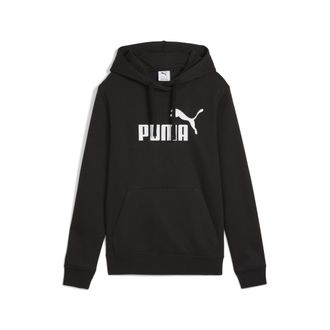 Puma Felpa con cappuccio con logo Essentials No. 1 da donna, Abbigliamento, Nero, XXS
