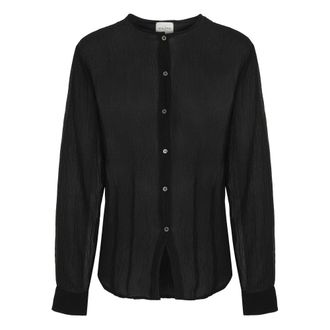 Le Kasha Mujer, Blusas y Camisas, Negro, Talla: S