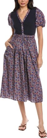Derek Lam Natalia Mixed Media Dress