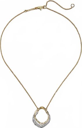 Alexis Bittar Womens Solanales Crystal Orbit Necklace In Gold