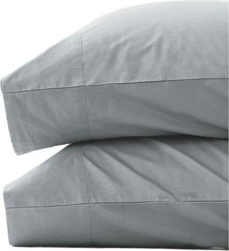 Pact Organic Room Service Sateen Pillowcase 2-Pack in Quarry at Nordstrom, Size Standard