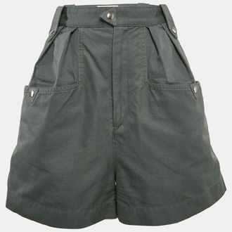 Isabel Marant Etoile Green Cotton Shorts
