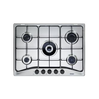 DeLonghi Placa De Cocina De Acero Inoxidable Empotrada Delonghi Ffa 57 Asv De 68 Cm Y 5 Fuegos